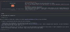 Claude Code terminal showing the selected custom model after the setup is done